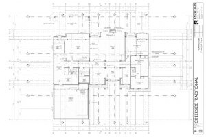 Creekside Traditional Main Floor Framing Plan