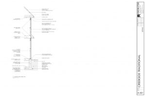 Creekside Traditional Wall Detail Drawing