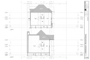 Creekside Traditional West Cross Section