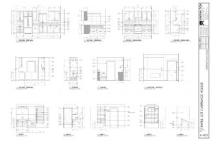 Infill Carriage House Interior Elevations