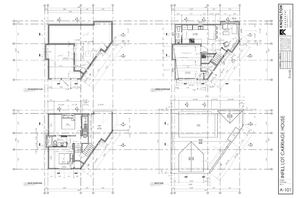 Infill Carriage House Plans