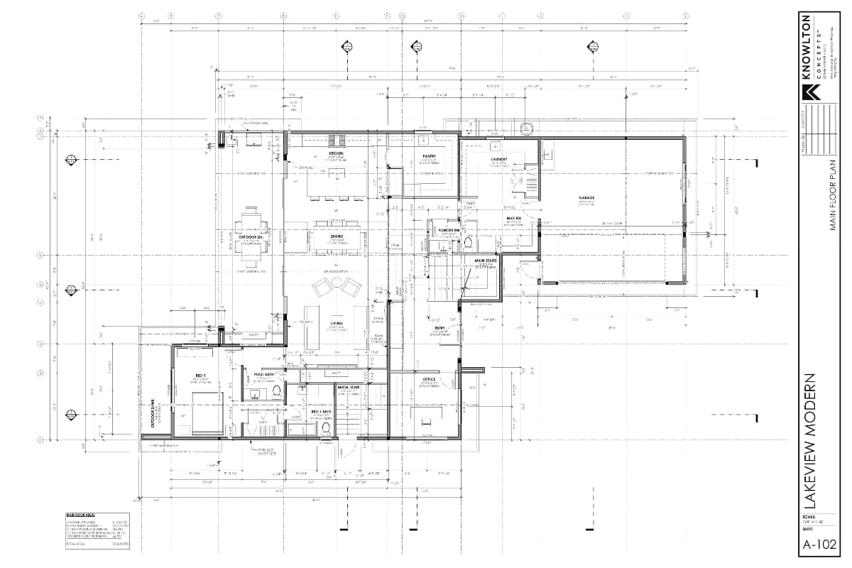 Lakeview Modern Main Floor Plan